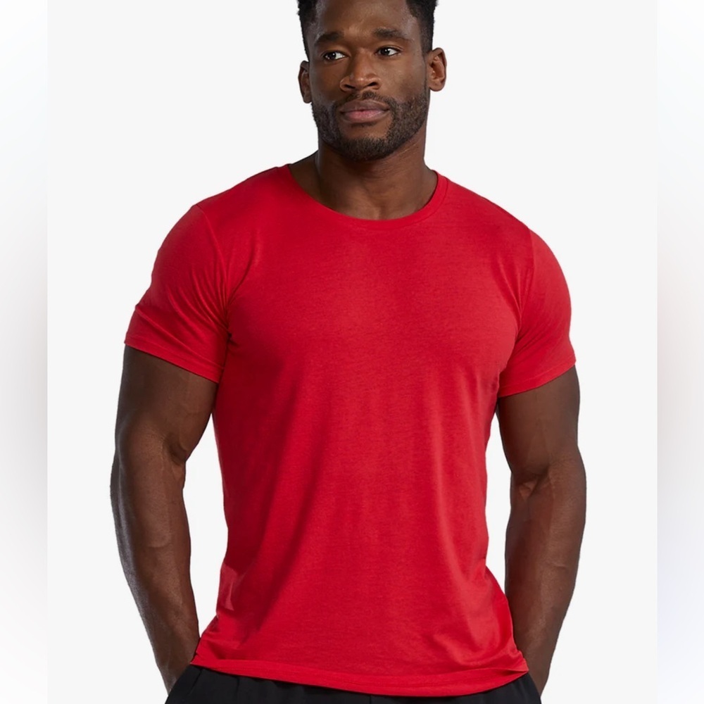 NWT Jackson Hole Red Mesh Performance Tee – Athletic Shirt